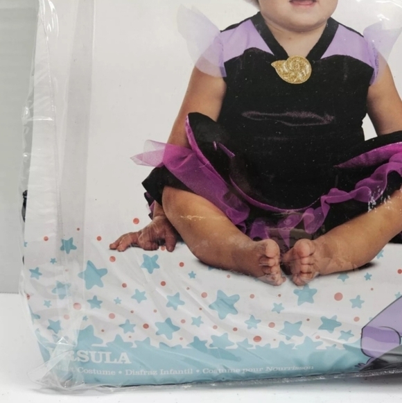 NWT Disney Costume Infant Baby Ursula The Little Mermaid 3 Piece Set 6-12M New - Picture 5 of 6